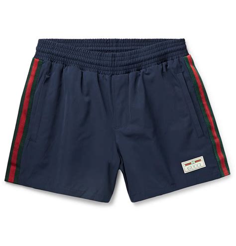 blue gucci swim shorts